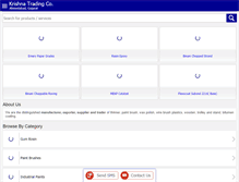 Tablet Screenshot of krishna-trading.net